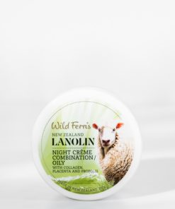 WILD FERNS LANOLIN NIGHT CREME WITH PLACENTA COLLAGEN AND PROPOLIS (COMBINATION/OILY) 100 g.