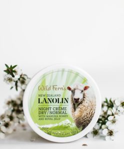 WILD FERNS LANOLIN NIGHT CREME WITH MANUKA HONEY & ROYAL JELLY (DRY & NORMAL) 100 g.